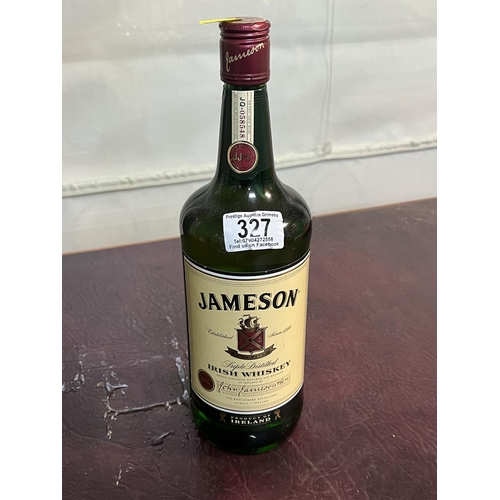 327 - 1 LITRE BOTTLE OF JAMESON IRISH WHISKEY