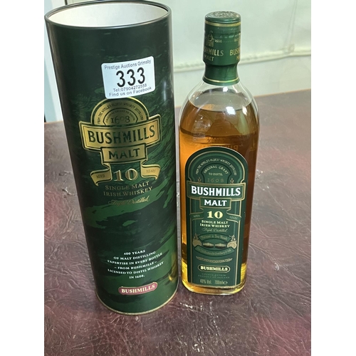 333 - BOTTLE OF BUSHMILLS MALT WHISKEY IN TIN BOX