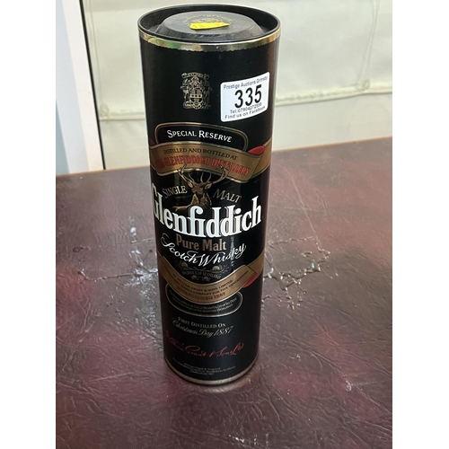 335 - 70CL BOTTLE OF GLENFIDDICH IN CARDBOARD OUTER