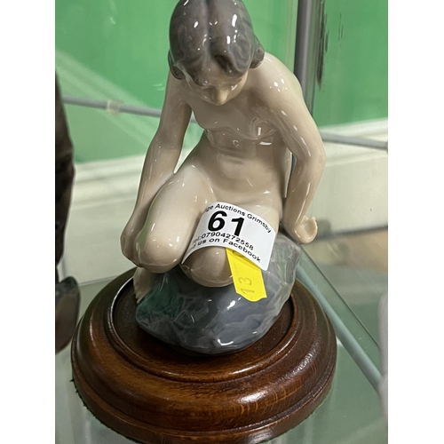 61 - ROYAL COPENHAGEN MERMAID FIGURINE CODE 4027 SIZE APPROX 18CM TALL