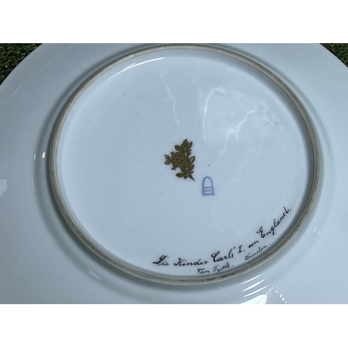 88 - ROSENTHAL PLATE DECORATED IN VIENNA STYLE WITH THE CENTRE SHOWING 3 CHILDREN AND THEIR DOGS ENTITLED... 