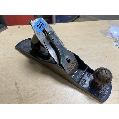 244 - RECORD WOODWORKING PLANE NUMBER 5.5