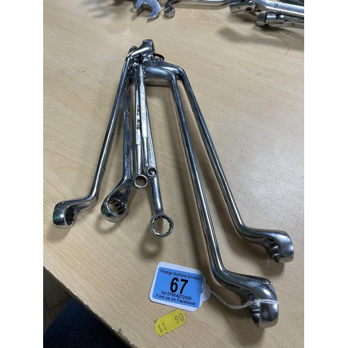 67 - DRAPER EXPERT 7 X ASSORTED SIZE RING SPANNERS