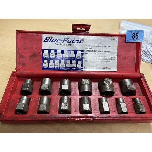 85 - BLU POINT 13 PIECE BOLT EXTRACTOR SET 8MM-19MM