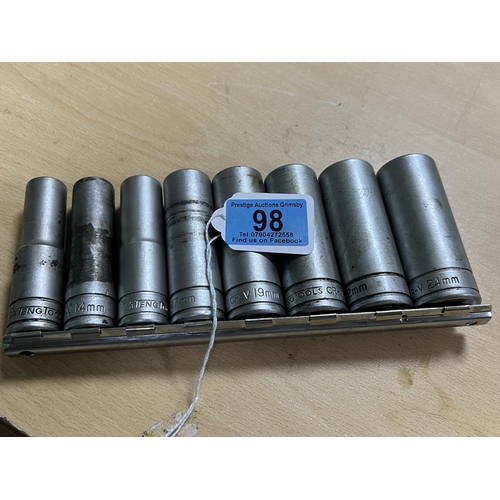 98 - TENG TOOLS LARGE SOCKETS (8)