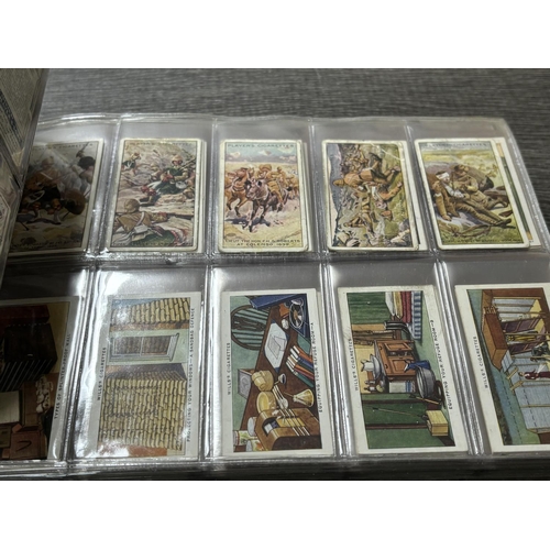 123 - ALBUM OF CIGARETTE CARD SETS AS SHOWN ON INVENTORY