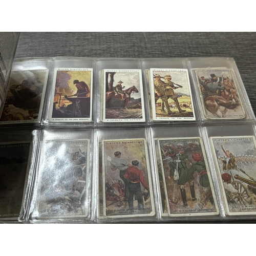 123 - ALBUM OF CIGARETTE CARD SETS AS SHOWN ON INVENTORY