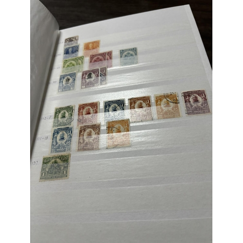 127 - 5 X STAMP ALBUMS ST LUCIA, ST VINCENT, POLAND, PORTUGAL, HAITI