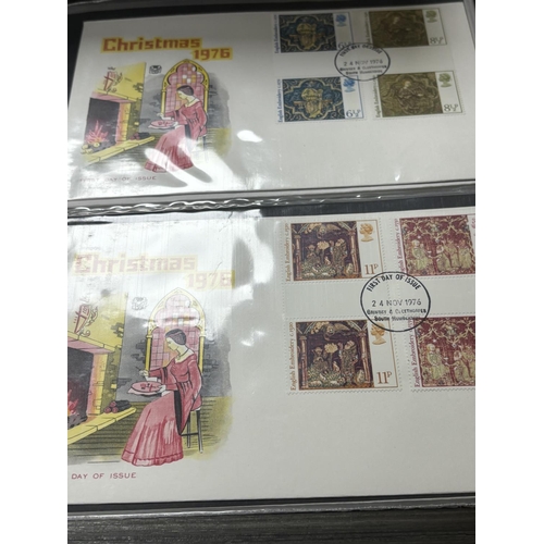 13 - ALBUM OF FIRST DAY COVERS 1970'S & 80'S GUTTER PAIRS