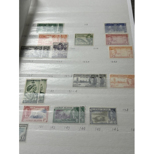 130 - 5 X STAMP ALBUMS BULGARIA, CAYMEN ISLANDS, BARBADOS, BELGIUM, CONGO BERMUDA