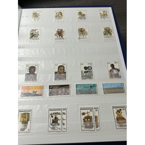 131 - 5 X STAMP ALBUMS HUNGARY, ICELAND, INDIA, INDONESIA, BOPHUTHAT SWANA