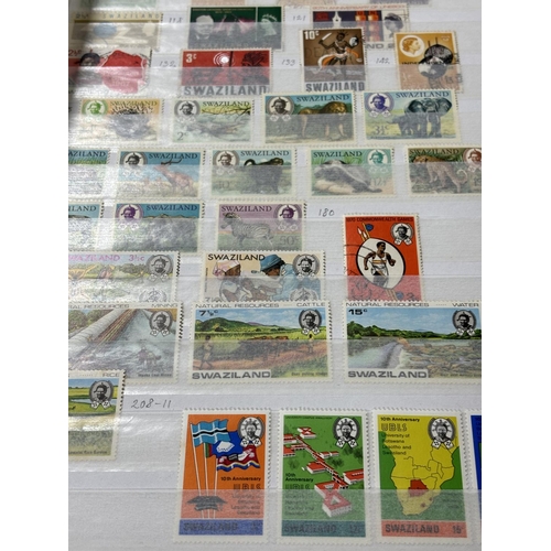 136 - 5 X STAMP ALBUMS SAN MARINO, SINGAPORE, SOUTH AFRICA, SWAZILAND, THAILAND