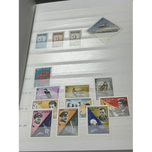 142 - 3 STAMP ALBUMS YEMEN, VIETNAM, VATICAN CITY