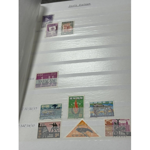 142 - 3 STAMP ALBUMS YEMEN, VIETNAM, VATICAN CITY