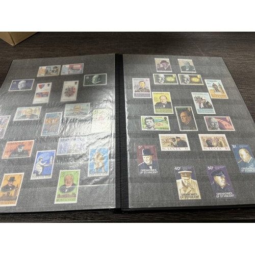 17 - ALBUM FULL OF WINSTON CHURCHILL STAMPS