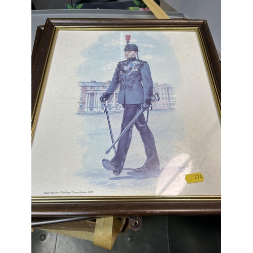 274 - 7 FRAMED MILITARY ASSOCIATED PICTURES