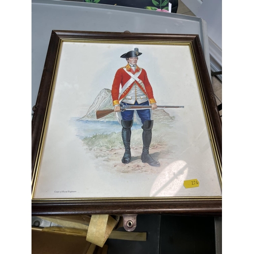 274 - 7 FRAMED MILITARY ASSOCIATED PICTURES