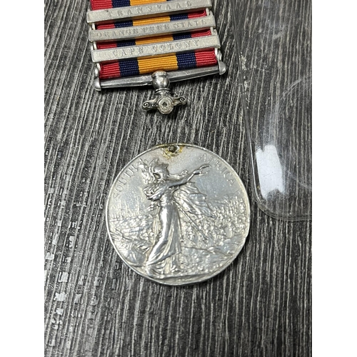 281 - SILVER VICTORIAN AFRICA MEDAL NAMED TO 7004 P.T.E W PRINCE R.L LANC REGIMENT PLEASE NOTE THIS MEDAL ... 