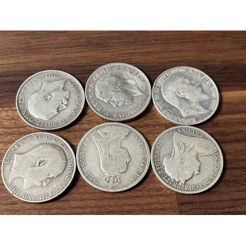 312 - 6 X SILVER FLORINS