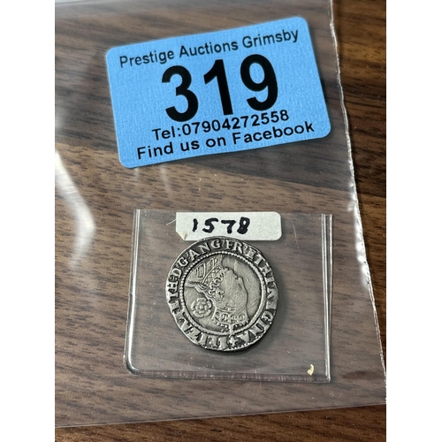 319 - 1578 SILVER 3 PENNY PIECE