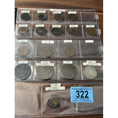 322 - SHEET OF INTERESTING COINAGE