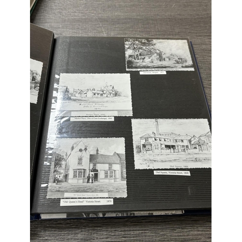 40 - ALBUM OF GEORGE SKELTONS SKETCHES & PICTURES OF OLD GRIMSBY THROUGH THE EARLY PART OF THE 1900'S