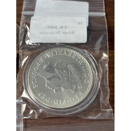 466 - UK 1OZ SILVER BRITTANIA 2000