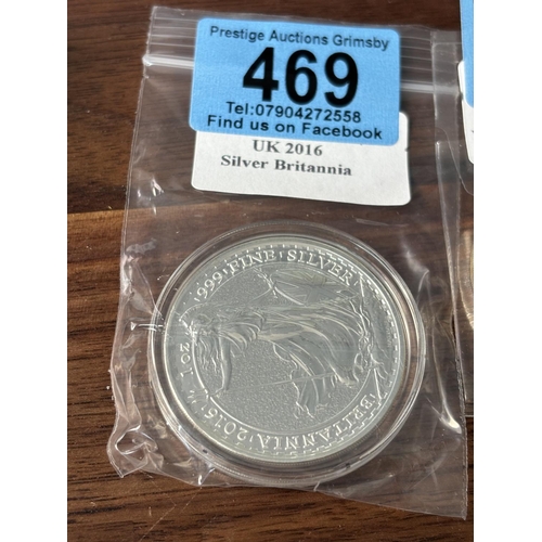 469 - UK 1OZ SILVER BRITTANIA 2016