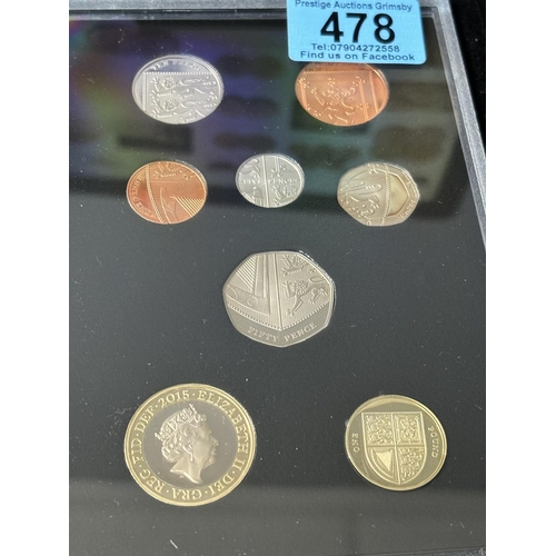 478 - 2015 UK PROOF DEFINITIVE COIN SET