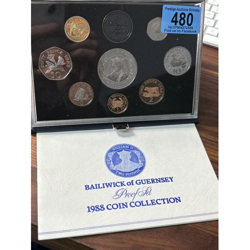 480 - 1988 BAILIWICK OF GUERNSEY PROOF COIN COLLECTION