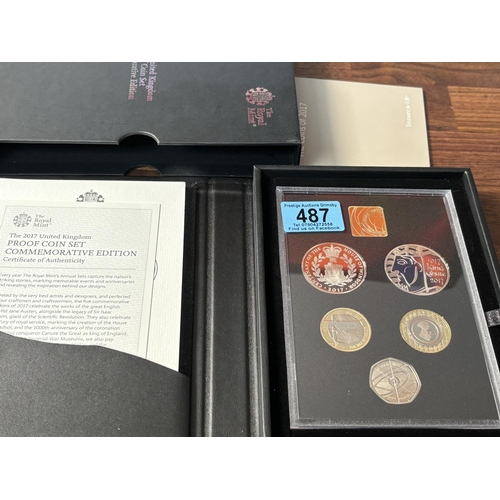 487 - 2017 UK PROOF COIN SET COMMEMORATIVE EDITION