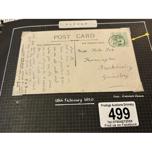 499 - POSTAL MARKS OF LINCOLNSHIRE SEE PICTURES FOR DETAILS YEAR 1910