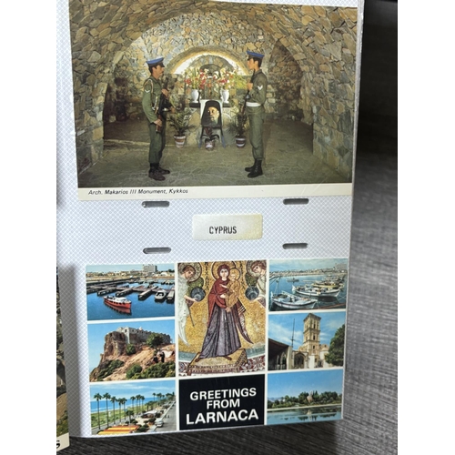 5 - POSTCARD ALBUM FINLAND, FRANCE, GREECE, ANDORRA, AUSTRIA, BELGIUM, CROATIA, CYPRUS, DENMARK & ESTONI... 