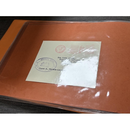 63 - FOLDER OF GOVERNMENT DEPARTMENT MAIL & ROYAL NAVY INCLUDING POSTAL STAMPS