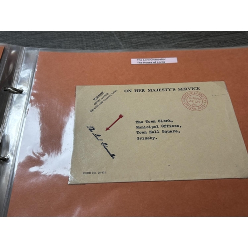 63 - FOLDER OF GOVERNMENT DEPARTMENT MAIL & ROYAL NAVY INCLUDING POSTAL STAMPS