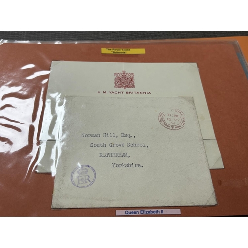 64 - FOLDER OF ROYAL HOUSEHOLD MAIL COVERS