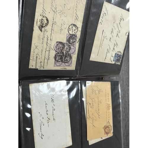 76 - ALBUM FULL OF LINCOLNSHIRE LETTERS & POSTCARDS WITH POSTMARKS