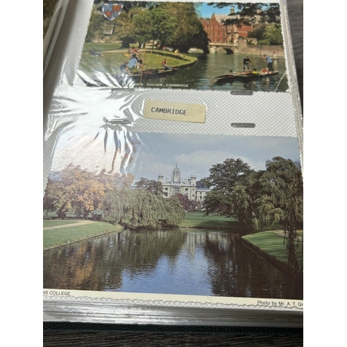 8 - POSTCARD ALBUM CUMBRIA, DERBYSHIRE, DORSET, CORNWALL, CHESHIRE, CAMBRIDGESHIRE, BERKSHIRE & BEDFORDS... 