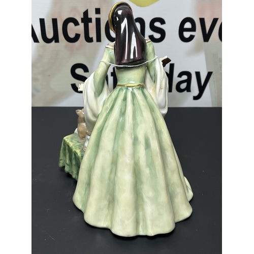 37 - ROYAL DOULTON LADY JANE GREY FIGURINE APPROX 21.5CM TALL