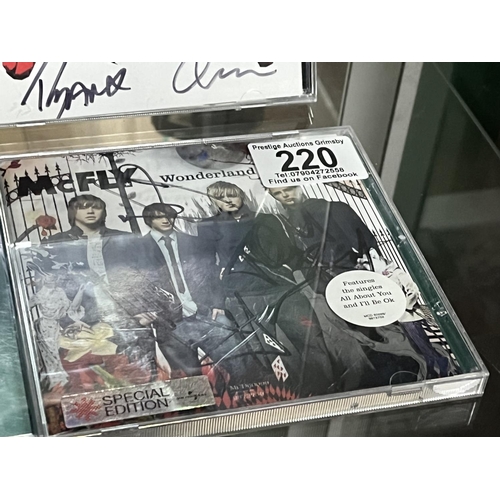 220 - SIGNED MCFLY CD WHEN BIDDING ON THIS LOT PLEASE SEE THE PHOTOS FOR YOUR OWN REASSURANCE