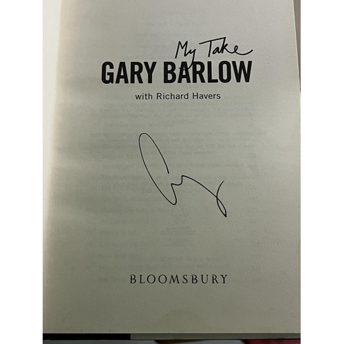 316 - SIGNED GARY BARLOW BOOK WHEN BIDDING ON THIS LOT PLEASE SEE THE PHOTOS FOR YOUR OWN REASSURANCE