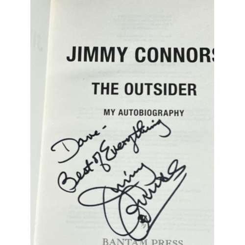 339 - SIGNED JIMMY CONNORS BOOK WHEN BIDDING ON THIS LOT PLEASE SEE THE PHOTOS FOR YOUR OWN REASSURANCE