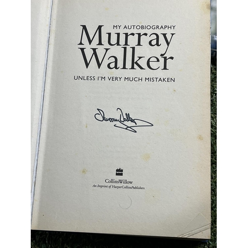 343 - SIGNED MURRAY WALKER BOOK WHEN BIDDING ON THIS LOT PLEASE SEE THE PHOTOS FOR YOUR OWN REASSURANCE