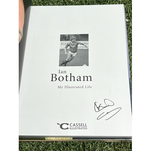 349 - SIGNED IAN BOTHAM BOOK WHEN BIDDING ON THIS LOT PLEASE SEE THE PHOTOS FOR YOUR OWN REASSURANCE