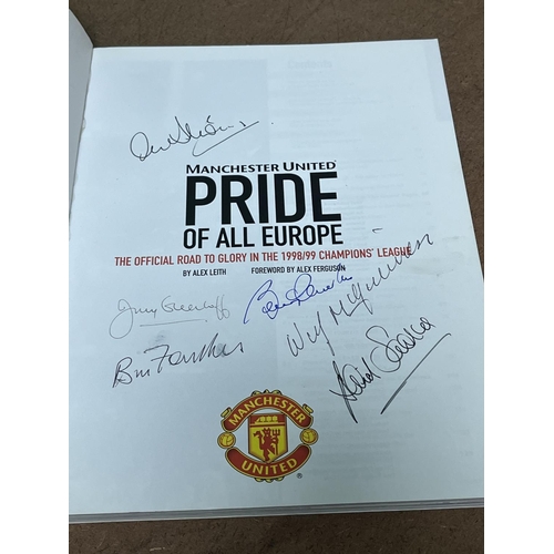 364 - SIGNED MANCHESTER PRIDE OF EUROPE BOOK WHEN BIDDING ON THIS LOT PLEASE SEE THE PHOTOS FOR YOUR OWN R... 