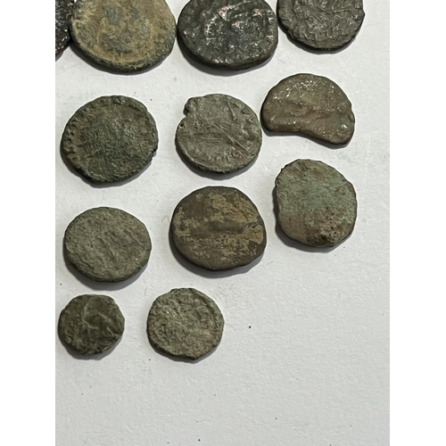 119 - 22 POSSIBLY ROMAN? COINS (PLEASE SEE PICTURES)