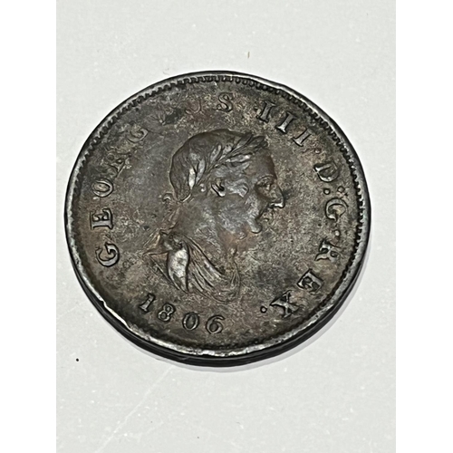 123 - GEORGE III 1806 HALF PENNY