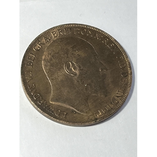 130 - 1910 GOOD LUSTRE ENGLISH PENNY