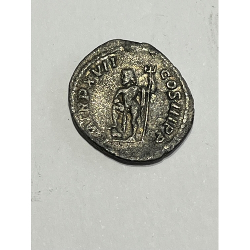 168 - SILVER COLOURED ROMAN COIN