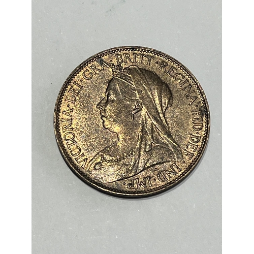 170 - 1895 GOOD LUSTRE HALF PENNY COIN